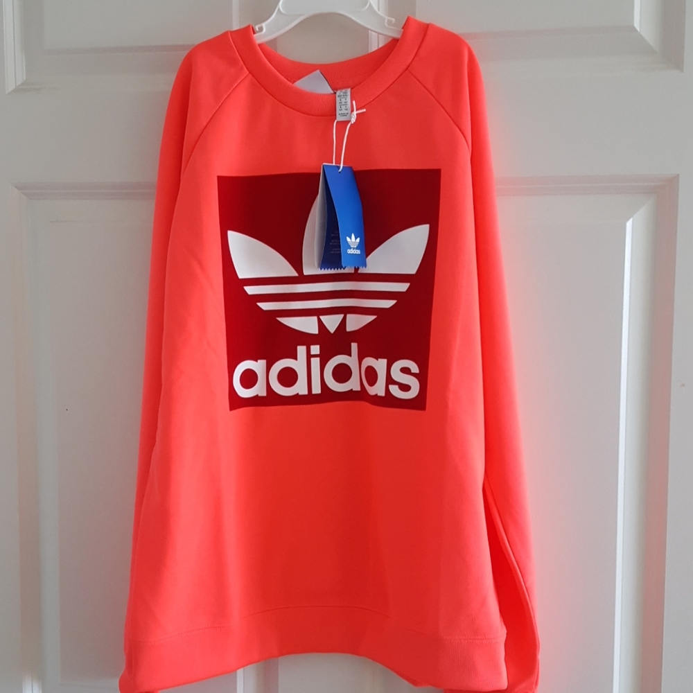Adidas Trefoil Crewneck M Nwt - Picture 2 of 5